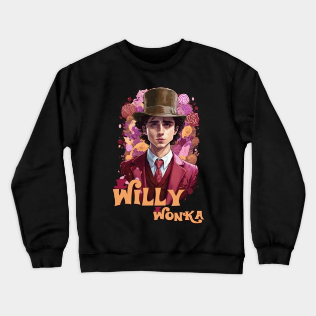 Timmy Wonka Crewneck Sweatshirt by rysiupol